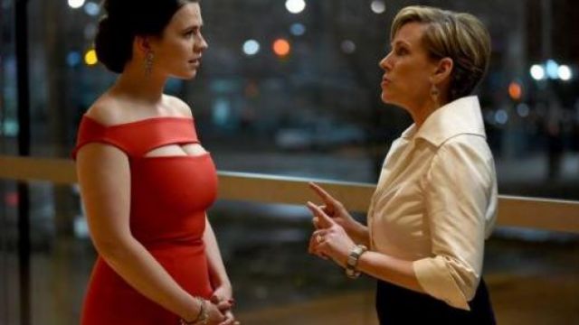 Hayley Atwell (Hayes Morrison) Red Dress in Conviction