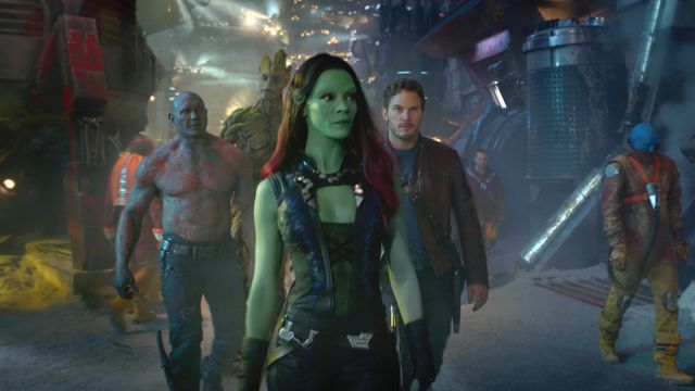 La combinaison en cuir de Gamora (Zoe Saldana) dans Les gardiens de la galaxie vol.2