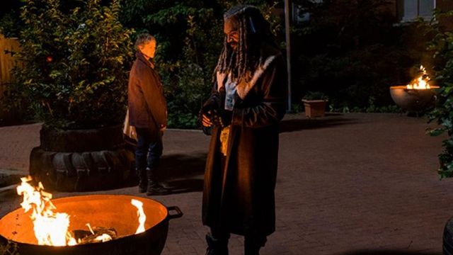 The coat of the King Ezekiel (Khary Payton) in The Walking Dead