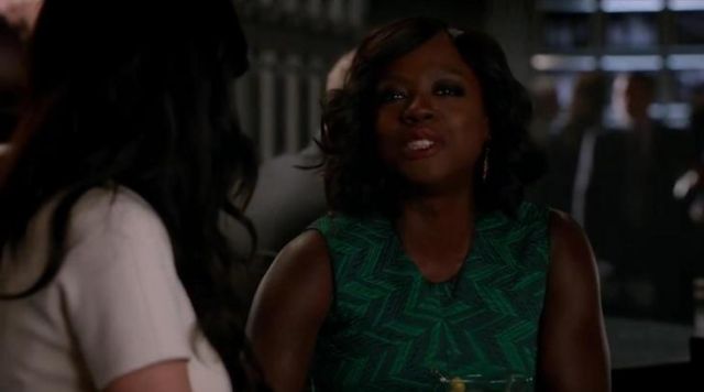 The cocktail dress green Jason Wu for Annalise Keating (Viola Davis) in How To Get Away With Murder
