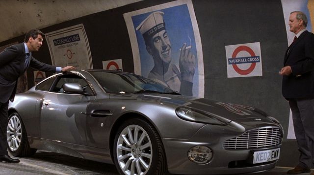 The Aston Martin V12 Vanquish of Pierce Brosnan in  Die Another Day