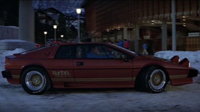 The Lotus Esprit Turbo of Roger Moore in  For Your Eyes Only