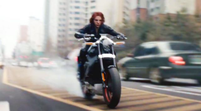 The Harley Davidson of Scarlett Johansson in Avengers : Age of Ultron