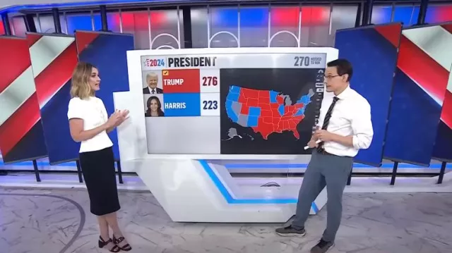 Jimmy Choo Hawke Sandal worn by Savannah Guthrie as seen in Today on November 6, 2024
