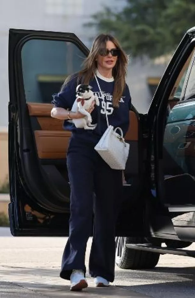 Skechers Uno Stand on Air Sneakers worn by Sofia Vergara in Beverly Hills on October 20, 2024