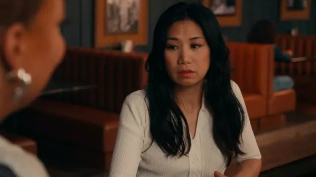 Frame Rib Polo Sweater worn by Melody 'Mel' Bayani (Liza Lapira) as seen in The Equalizer (S05E02)
