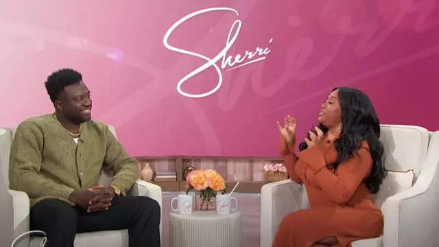 Our Legacy Brushed cardigan worn by Sinqua Walls as seen in Sherri on November 4, 2024