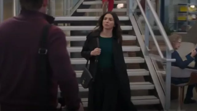 3.1 Phillip Lim Pashli Leather Saddle Bag worn by Dr. Amelia Shepherd (Caterina Scorsone) as seen in Grey's Anatomy (S21E06)