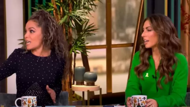 Altuzarra Wenny Studded Maxi Dress worn by Sunny Hostin as seen in The View on November 15, 2024