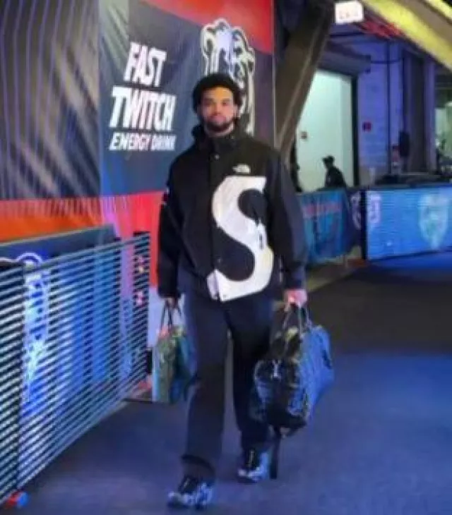 Goyard Green Ambassade Briefcase worn by Caleb Williams on the Instagram account @chicagobears