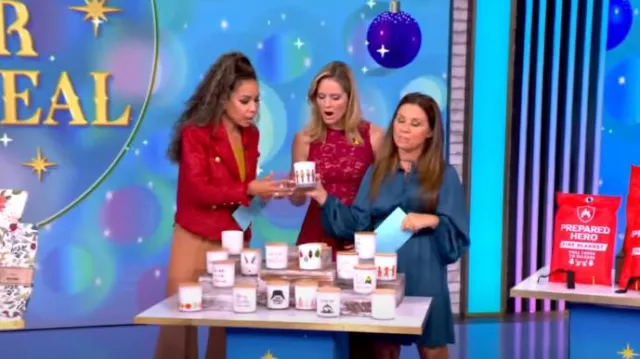 Zimmermann Luminosity Belted Wool-Blend Flare Trousers worn by Sunny Hostin as seen in The View on November 18, 2024