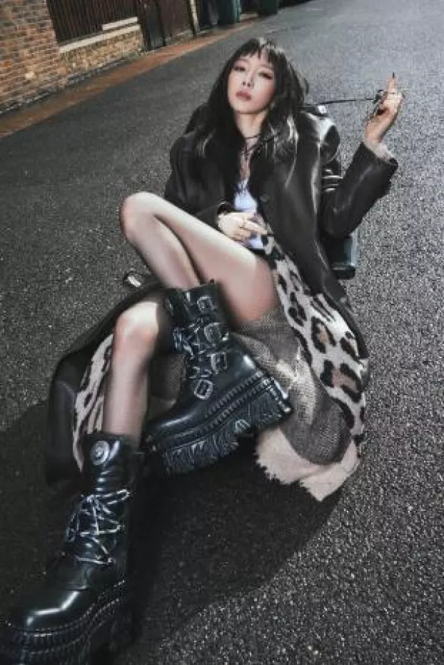 R13 Long Leopard Cardigan worn by  Taeyeon at Letter to Myself From. Taeyeon 1 Teaser Image on November 6, 2024