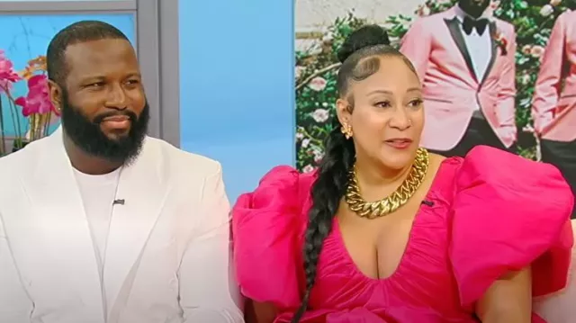 Aje Manifestation Gown worn by  Nova Styles as seen in Tamron Hall Show on November 20, 2024