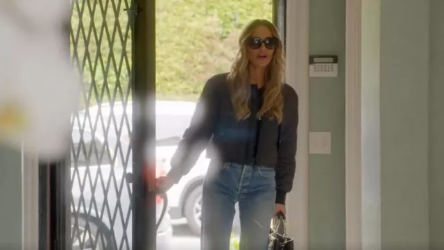 Dior Macrocannage Bomber Jacket worn by Dorit Kemsley as seen in The Real Housewives of Beverly Hills (S14E01)