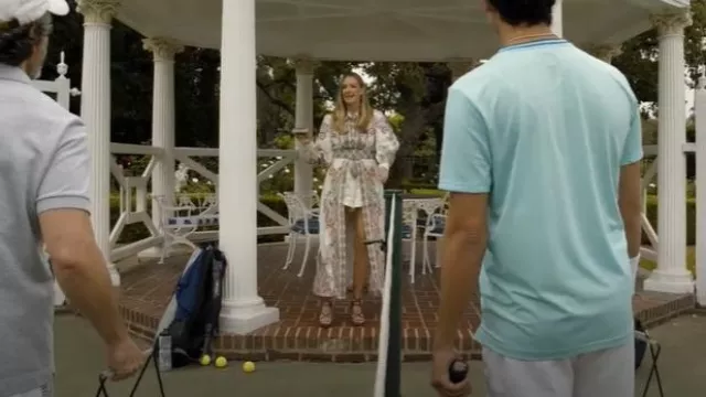 Zimmermann Ninety-Six Filigree Printed Button-Front Dress worn by Ava Bartlett (Kaley Cuoco) as seen in Based on a True Story (S02E01)