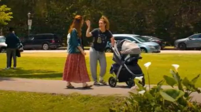 Birkenstock Women's Arizona Birko-Flor Sandals from Finish Line worn by Ava Bartlett (Kaley Cuoco) as seen in Based on a True Story (S02E02)