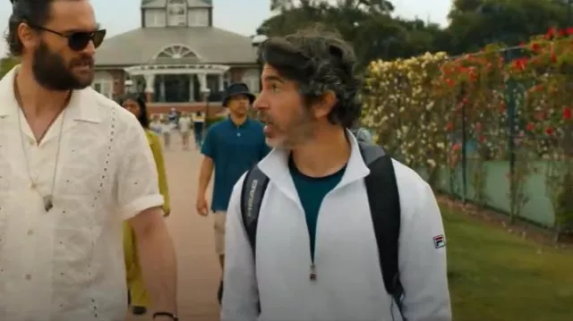 Veste de tennis zippée Fila portée par Nathan Bartlett (Chris Messina) comme on le voit dans Basé sur une histoire vraie (S02E02)