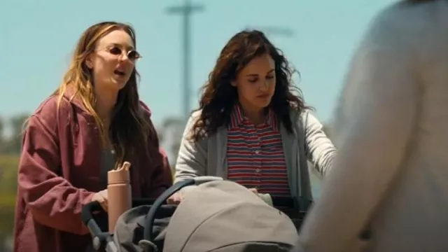 The Great. Campervan Stripe The Lacrosse Polo worn by Drew (Melissa Fumero) as seen in Based on a True Story (S02E03)