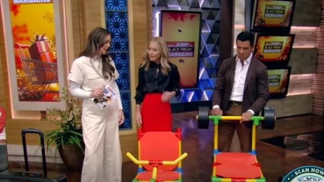 Combinaison utilitaire Kivari Gianna portée par Monica Mangini comme on le voit en LIVE avec Kelly et Mark le 21 novembre 2024