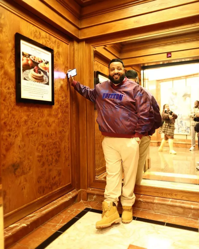 Louis Vuitton x Timberland 6" Boot Wheat Monogram worn by DJ Khaled on the Instagram account @djkhaled
