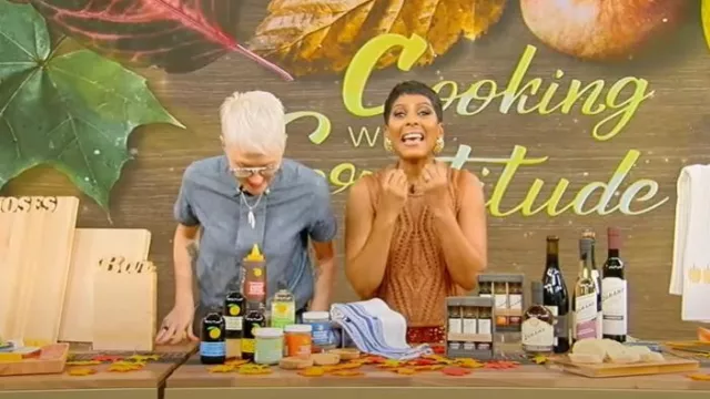 Marie Oliver McGuire Sleeveless Cotton-Blend Top worn by Tamron Hall as seen in Tamron Hall Show on November 22, 2024