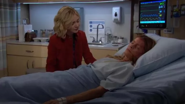 Zara Suede Jacket worn by  Summer Newman(Allison Lanier) as seen in The Young and the Restless  on November 21, 2024