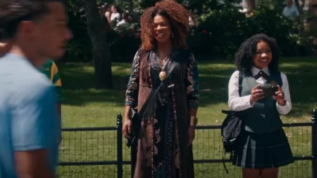 Farm Rio Blossom Tapestry Dress worn by Viola 'Vi' Marsette (Lorraine Toussaint) as seen in The Equalizer (S05E05)