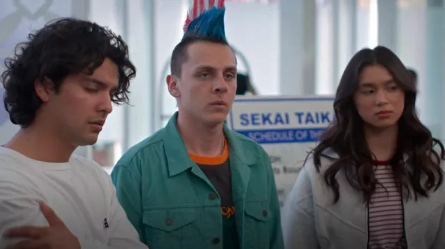 Veste camionneur Levi’s Regular Fit Corduroy pour homme portée par Eli 'Hawk' Moskowitz (Jacob Bertrand) comme on le voit dans Cobra Kai (S06E07)