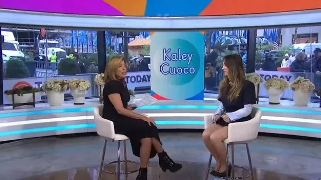 Escarpin Tory Burch Jessa porté par Kaley Cuoco comme on le voit dans Today le 25 novembre 2024