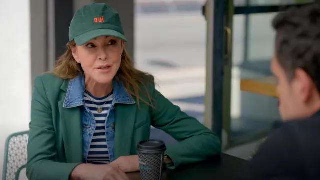 Arket Long-Sleeved T-Shirt worn by Liz (Christa Miller) as seen in Shrinking (S02E07)