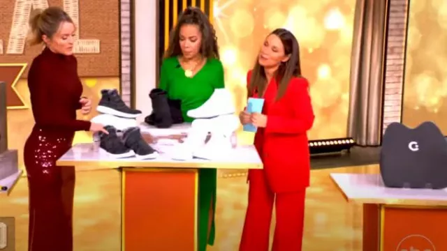 Zimmermann Crush Tailored Pants worn by Gretta Monahan as seen in The View on November 27, 2024