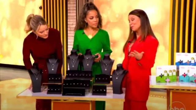 Simkhai Skyla Wrap Sweater Dress worn by Sunny Hostin as seen in The View on November 27, 2024