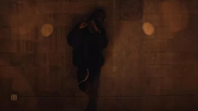 Willy Chavarria Coffee Brown Hooligan Sweatshirt worn by French Montana in French Montana - One More Chance - From 'For Khadija' Soundtrack (Music Video)