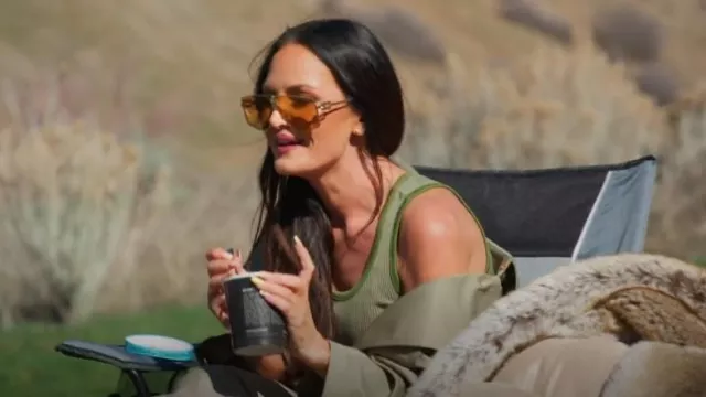 Miu Miu Eyewear Gafas de sol de montura de gran tamaño usadas por Lisa Barlow como se ve en The Real Housewives of Salt Lake City (T05E11)