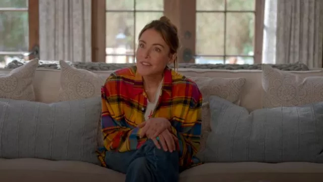 R13 Relaxed Work Shirt worn by Liz (Christa Miller) as seen in Shrinking (S02E09)
