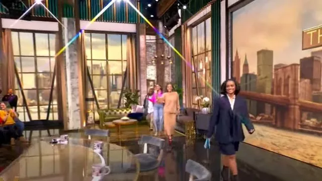 Iris Von Arnim Artemis Silk Skirt worn by Sunny Hostin as seen in The View on December 3, 2024