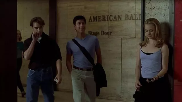 Wardrobe of Center Stage: Jody (Amanda Schull) wears Periwinkle Blue Tank Top in the movie