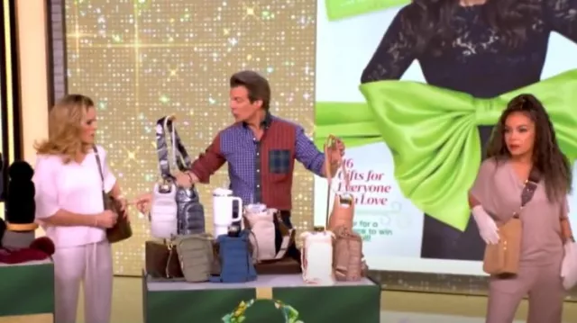 J. McLaughlin Collis Classic Fit Shirt in Plaid worn by Adam Glassman as seen in The View on  December 6, 2024