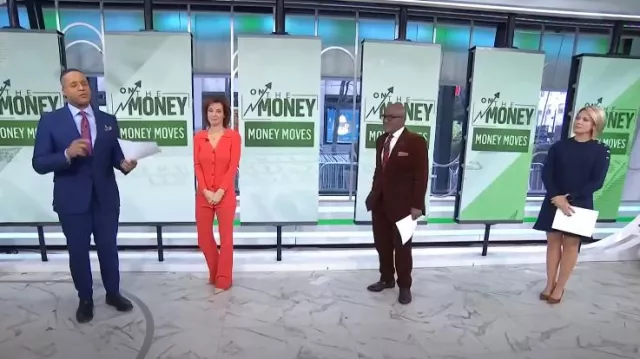 Le pantalon pull Drop Ellison Rib Flare Leg porté par Stephanie Ruhle comme on le voit dans Today le 4 décembre 2024
