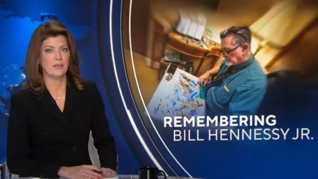 Altuzarra Indiana Double-Breasted Jacket worn by Norah O'Donnell as seen in CBS Evening News on December 11, 2024