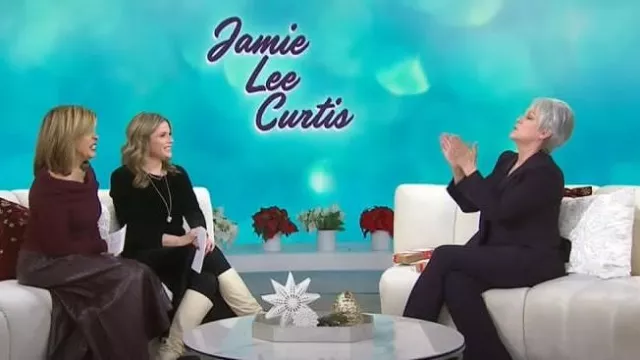 Alexander McQueen Crêpe Trousers worn by Jamie Lee Curtis as seen in Today with Hoda & Jenna on December 12, 2024