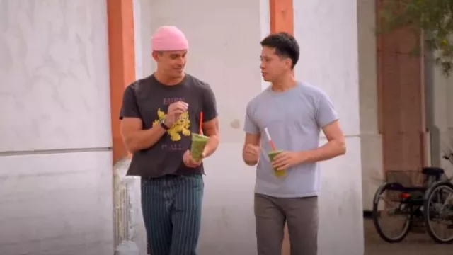 Imogene + Willie Burn It All Tee worn by Antoni Porowski as seen in Queer Eye (S09E07)