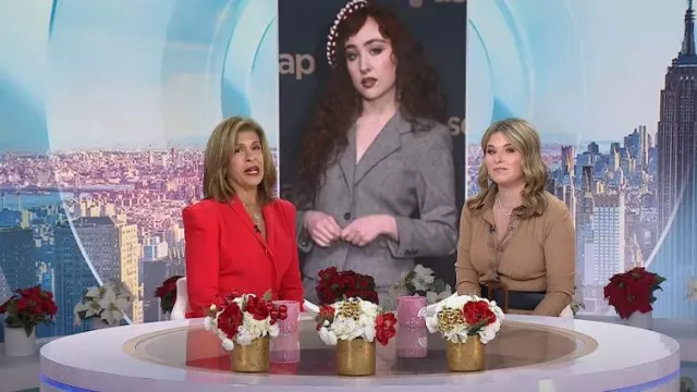 Sergio Hudson Multi Seamed Blazer worn by Hoda Kotb as seen in Today with Hoda & Jenna on December 17, 2024