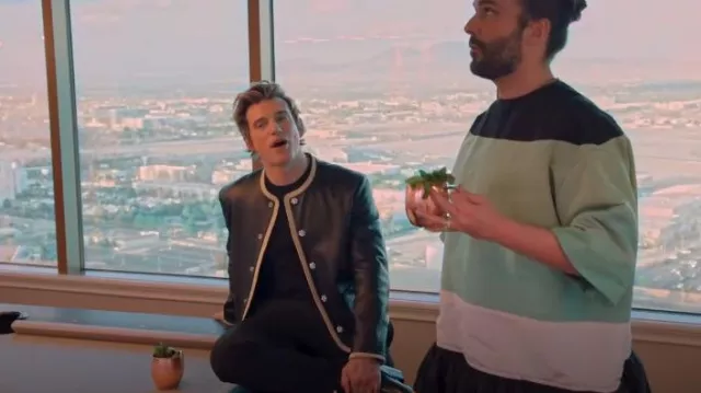 Celine Homme Jacket With Pure Collar In Soft Lambskin worn by Jeremiah Brent as seen in Queer Eye (S09E08)