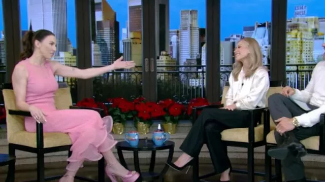 Simkhai Kelso Skirt worn by Whitney Cummings as seen in LIVE with Kelly and Mark on December 19, 2024