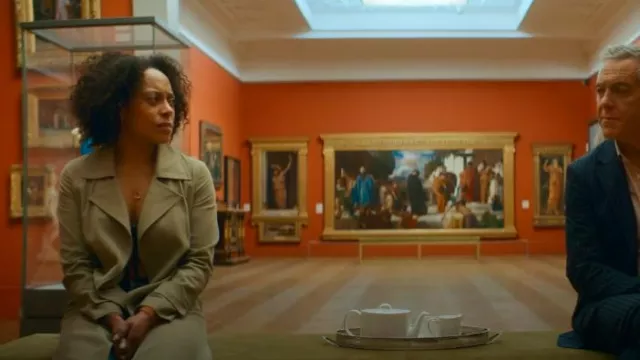 Mango Water Repellent Floiwy Trench Coat worn by DI Kat Donovan (Rosalind Eleazar) as seen in Missing You (S01E04)
