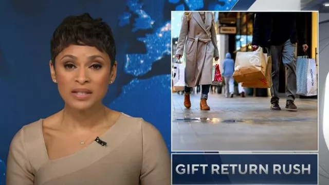 Herve LegerIcon Vestido midi asimétrico ajustado al cuerpo usado por Jericka Duncan visto en CBS Evening News el 30 de diciembre de 2024