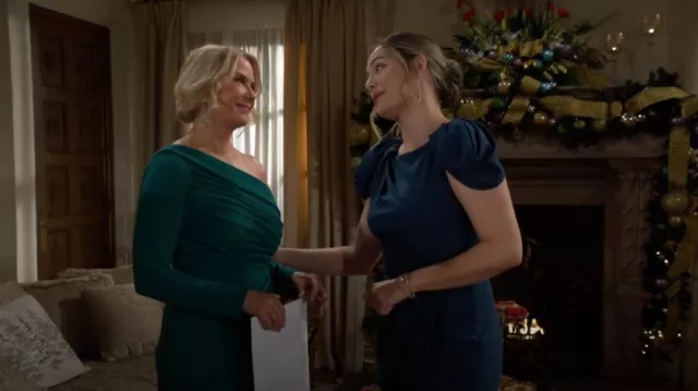 Robe BHLDN Sayre portée par Hope Logan (Annika Noelle) comme on le voit dans The Bold and the Beautiful le 26 décembre 2024