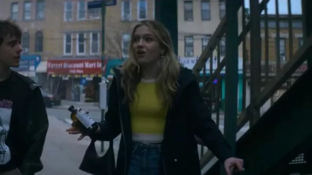 The Row Black Small Everyday Shoulder Bag worn by Cece Brewer (Jayden Bartels) as seen in Goosebumps (S02E01)