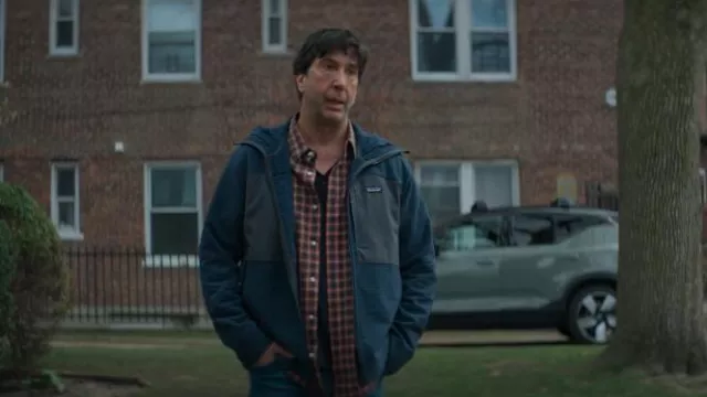 Sudadera con capucha Patagonia R2 Techface para hombre usada por Anthony Brewer (David Schwimmer) como se ve en Goosebumps (S02E01)